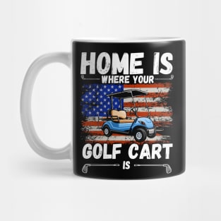 Who Are On the Golf Course and Their Golf Cart Mug